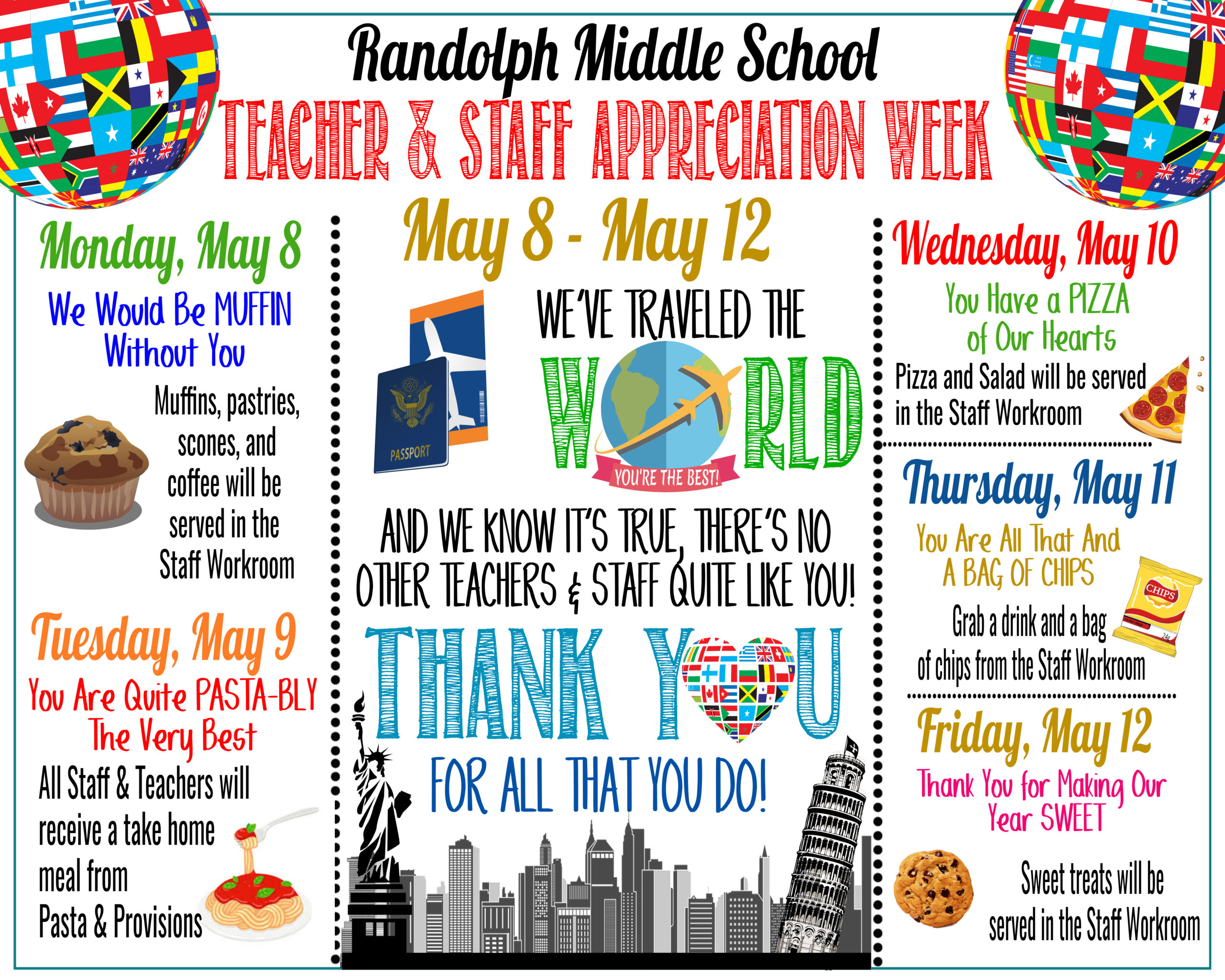 Teacher Staff Appreciation Week Randolph PTO